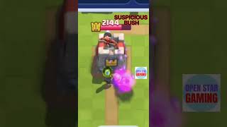 SUSPICIOUS BUSH CLASH ROYALE RARE TROOPS shortsfeed clashroyale SUSPICIOUSBUSH gaming [upl. by Cuhp]