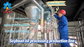 Soybean oil processing production Cooking oil machine mill  How is cooking oil made machine [upl. by Iatnahs]