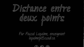 Calculer la distance entre deux points [upl. by Anem]