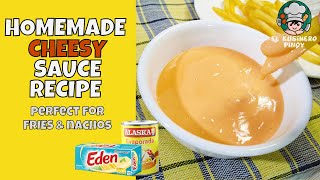 EASY CHEESE SAUCE RECIPE  PERFECT FOR FRIES NACHOS BURGERS AND SHAWARMA [upl. by Norah]