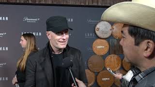 Andrew Lockington Carpet Interview at Paramounts Landman Premiere [upl. by Eissed704]