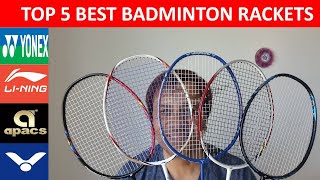 TOP 5 BEST BADMINTON RACQUETS UNDER 3000INR🔥HINDI🔥TOP 5 BEST BADMINTON RACKETS 🔥25K3KINR🔥 [upl. by Gonzalo603]