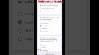 Antidiabetic practice mcq [upl. by Trilley]