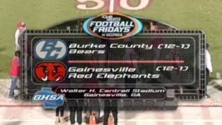 GHSA 3A Semifinal Burke County vs Gainesville  Dec 2 2011 [upl. by Hassin]