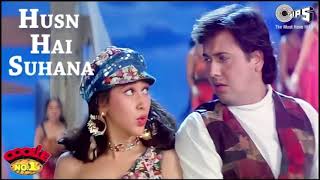 Husn Hai Suhana Coolie No 1 Govinda amp Karisma Kapoor Abhijeet amp Chandana Dixit 90s Hits [upl. by Eihtur743]