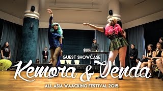 Kemora amp Vanda House of Joaquim  Guest Showcase  All Asia Waacking Festival 2015 Singapore [upl. by Ahseinet]