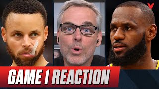 Reaction to Los Angeles Lakers beating Golden State Warriors in Game 1  Colin Cowherd NBA [upl. by Guss]