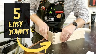 5 Woodworking Joints For Beginners [upl. by Pat]