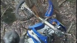 Epic Dirtbike crash WR450F in baja [upl. by Nekal295]