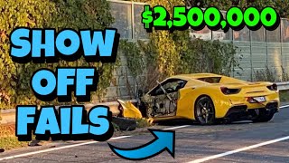 When Showing Off Goes Wrong 45 CAR FAILS 2024  Majestic Motors [upl. by Irat7]