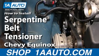 How To Replace Serpentine Belt Tensioner 0509 Chevy Equinox [upl. by Shipp]