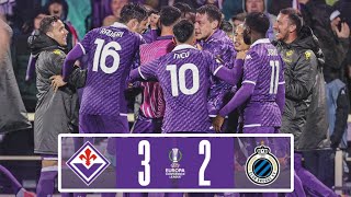 Fiorentina vs Club Brugge 32 semi final Europa Conference League 2024  MATCH HIGHLIGHTS [upl. by Cyprio526]