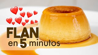 FLAN en MICROONDAS 🍮  en 5 minutos [upl. by Vento]