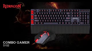 Combo Gamer S102 by Redragon tecladomouse [upl. by Azarcon]