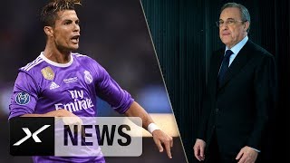 Florentino Perez quotWeiß nicht warum Cristiano Ronaldo wütend istquot  Real Madrid  La Liga [upl. by Monroy]