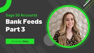 Sage 50 Accounts UK  Bank Feeds Part 3  Import a statement [upl. by Aedni]