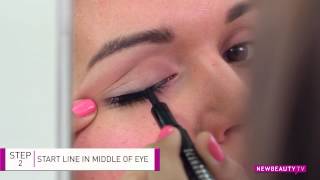 How to Apply Liquid Eyeliner in Seconds  NewBeauty Tips amp Tutorials [upl. by Erasmo632]