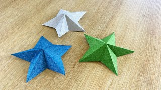 Tutoriel facile  Réaliser une étoile en origami [upl. by Anairdna309]