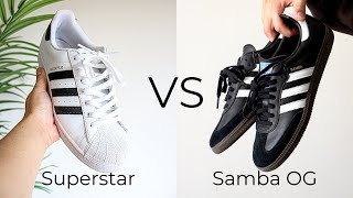 Adidas Superstar vs Samba The Sneaker FaceOff Youve Been Waiting For [upl. by Lewej541]