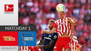 Union Berlin  Hertha Berlin 31  Highlights  Matchday 1 – Bundesliga 202223 [upl. by Yrrum]