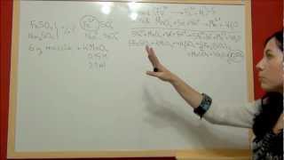 QUIMICA REDOX E22 Determinación de la composición de una mezcla por volumetría redox [upl. by Anilave]