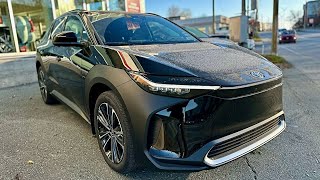 New 2024 TOYOTA bZ4X PURE BATTERY ELECTRIC REVIEW [upl. by Anovahs143]