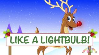 RUDLOPH THE REINDEER NEW FUN LYRICS  Christmas Songs  Nursery Rhymes TV  English Songs For Kids [upl. by Snow]