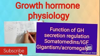 Growth hormone secretion mechanism of action functions and applied endocrine physiology [upl. by Leander]