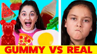 Gummy Vs Real Switch Up Challenge [upl. by Radie949]