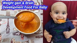 7 Month Baby food  Weight Gain Baby Food  Sweet potato Recipe For baby  Sweet potato puree Recipe [upl. by Crofoot332]