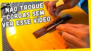 Como trocar cordas de violão nylon  Mostrei todas minhas técnicas FÁCIL E EFICIENTE [upl. by Ariday]