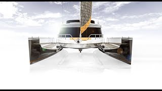 Worlds First foldable catamaran 2018 the Futura 49 [upl. by Anawyt494]