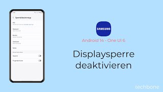 Displaysperre deaktivieren  Samsung Android 14  One UI 6 [upl. by Darell]