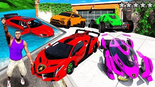 ŞEHİRDEKİ TÜM LAMBORGHINILERİ ÇALDIM 🤑  GTA 5 MODS [upl. by Nivram]