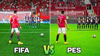 CRISTIANO RONALDO Free Kicks • FIFA vs PES 20052023 [upl. by Cortie]