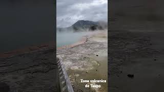 Zona volcanica de Taupo Nueva Zelanda newzeland geiser nature relaxing [upl. by Ycnay]