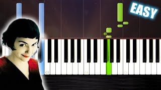 Comptine dun autre été  Amélie  EASY Piano CoverTutorial by PlutaX  Synthesia [upl. by Asilak]