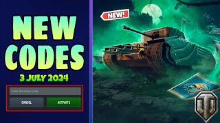 New World Of Tanks Blitz Codes 3 July 2024  WOT Blitz Codes [upl. by Ilatfan]