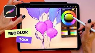 How to Recolor in Procreate [upl. by Zeidman]