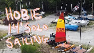 HOBIE 14 SOLO SAILING [upl. by Ainorev]