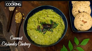 Delicious Coconut Coriander Chutney in Under 10 Minutes  South Indian Side Dish for Idli Dosa [upl. by Neural458]