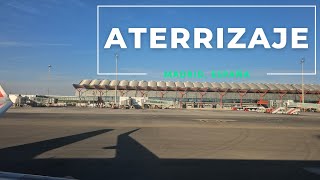 Aterrizaje completo  Aeropuerto de Madrid España  4k [upl. by Alvy]