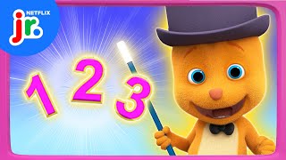 Learn to Count Down to ZERO 🎩🪄 Word Party Presents Math  Netflix Jr [upl. by Akkim]