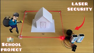 How to make a Laser security alarm system  Laser home security system [upl. by Merriman]