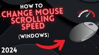 How to SET MOUSE SCROLLING SPEED on WINDOWS [upl. by Lettie181]