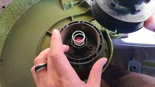 How to replace the gutline on your edge trimmer or weed eater [upl. by Esbenshade694]