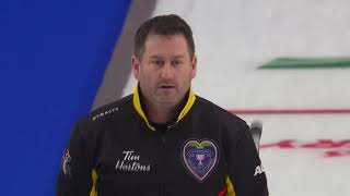 AGITopShots​​​  2021 Tim Hortons Brier  March 9  New Brunswick double for 4 [upl. by Smaj]