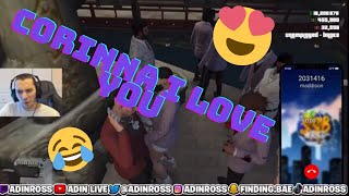 Adin Ross and Corinna Kopf Gets Married in SSB World MUST WATCH [upl. by Ycnahc792]