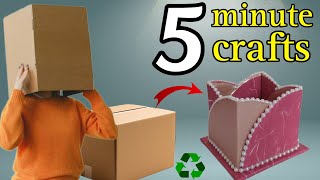 Transforming Cardboard and Waste Material A Super Genius Recycling Idea That Will Amaze You♻️ [upl. by Nnairrehs]