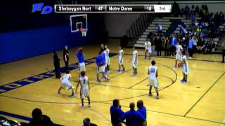 Boys Basketball Notre Dame Tritons vs Sheboygan North [upl. by Carlynne383]